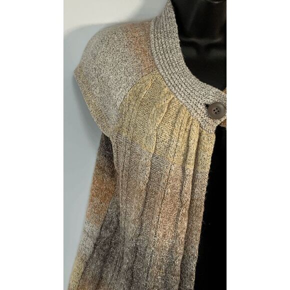 Westbound Women's Cable-Knit Single Button Ombre Cardigan Size XL - Picture 2 of 6